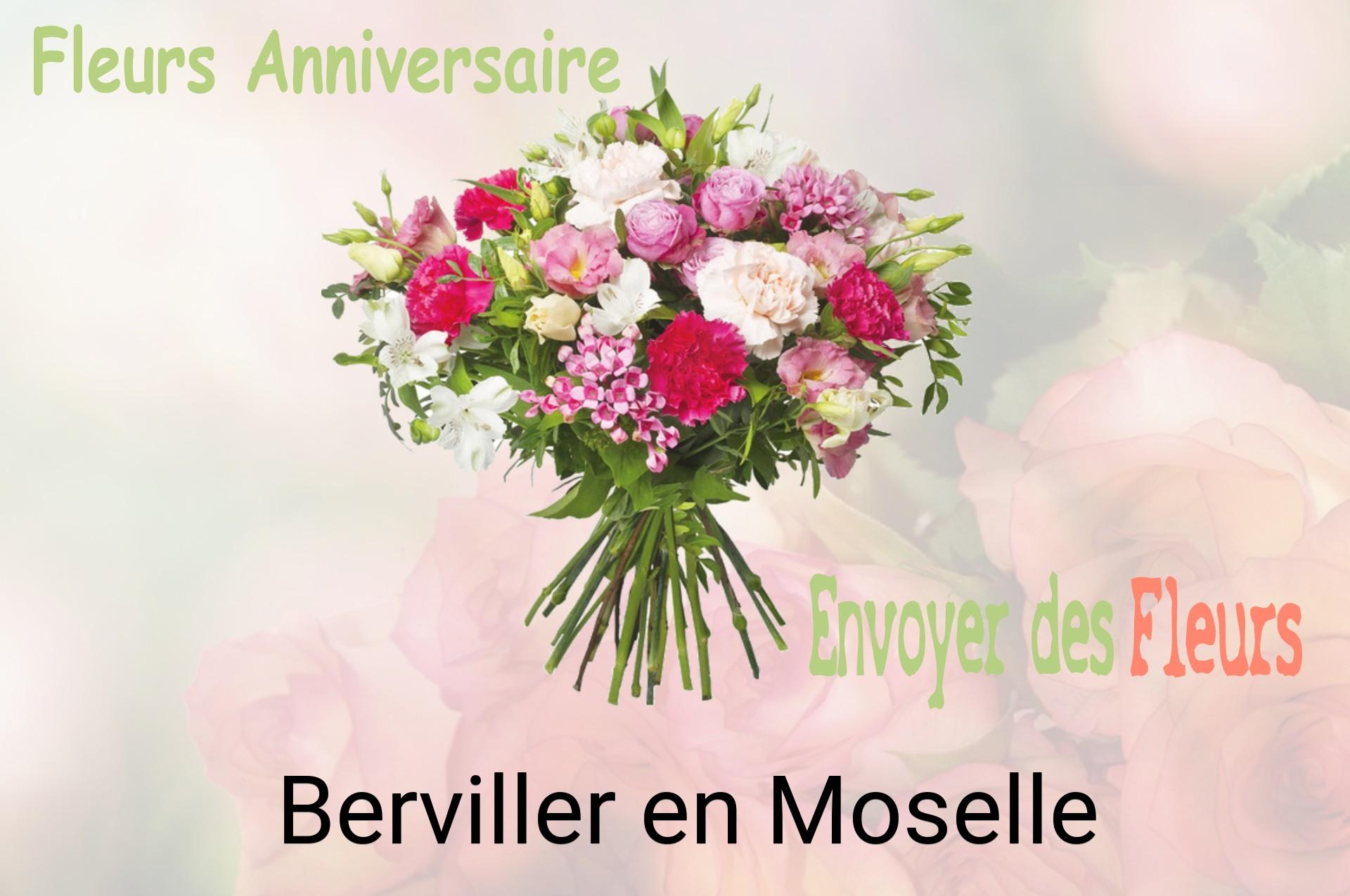 Bouquet de fleurs d’anniversaire livré à Berviller-en-Moselle